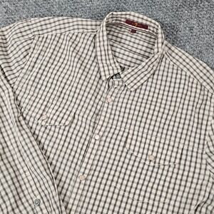 7 For All Mankind Mens XL Plaid Long Sleeve Button Up‎ Shirt